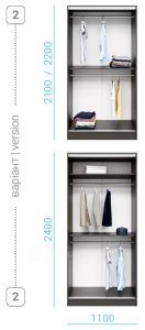 Шафа купе Uni 1100мм foto 7