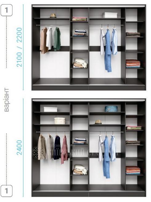 Шкаф купе Standart 3400мм 4Д foto 4