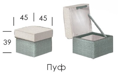 Пуф Міраж з нішою foto 2