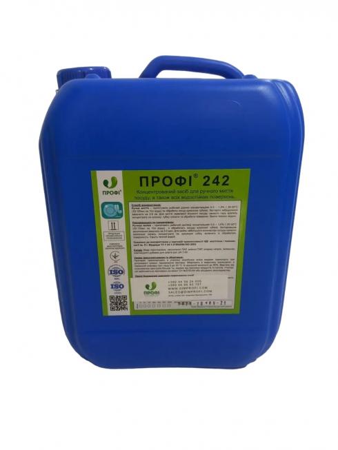 ПРОФІ 242  Мийний пінний (гель) концентрат для миття посуду з антибактеріальним ефектом