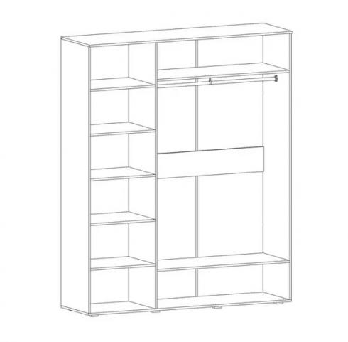 Шафа розпашна трьохдверна Престіж 1400мм foto 3