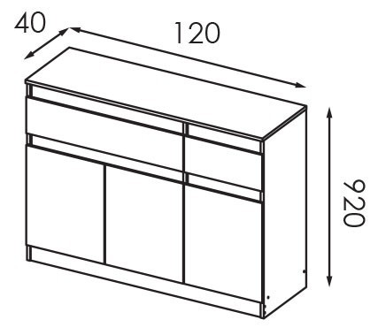КОМФІ комод 120 foto 2