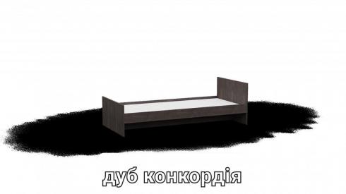 Ліжко односпальне L12 дуб конкордія