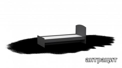 Ліжко односпальне L1 антрацит