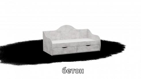 Ліжко односпальне L2 бетон