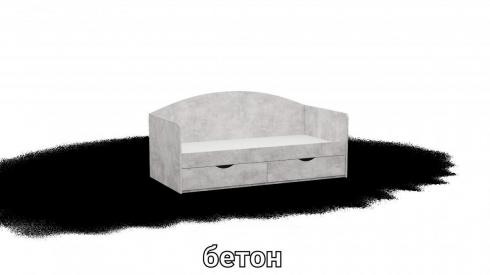 Ліжко односпальне L5 бетон