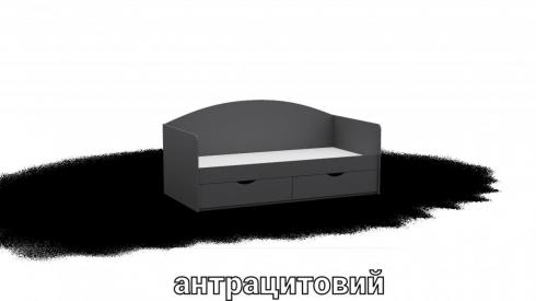 Ліжко односпальне L5 антрацит