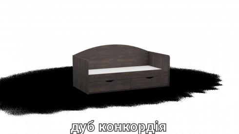 Ліжко односпальне L5 дуб конкордія