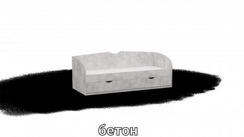 Ліжко односпальне L6 бетон