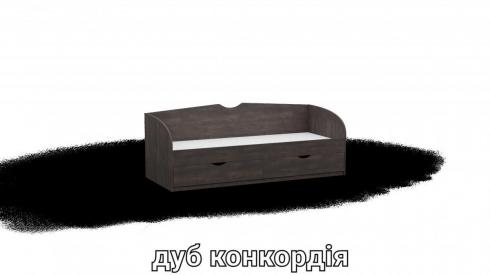 Ліжко односпальне L6 дуб конкордія