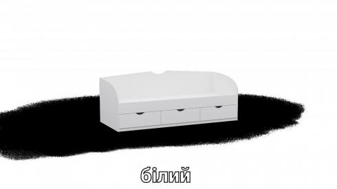 Ліжко односпальне L8 білий