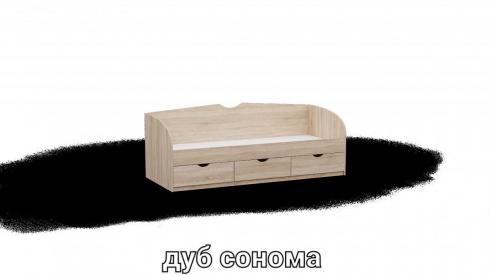 Ліжко односпальне L8 дуб сонома