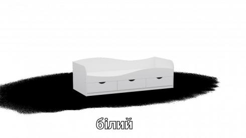 Ліжко односпальне L9 білий