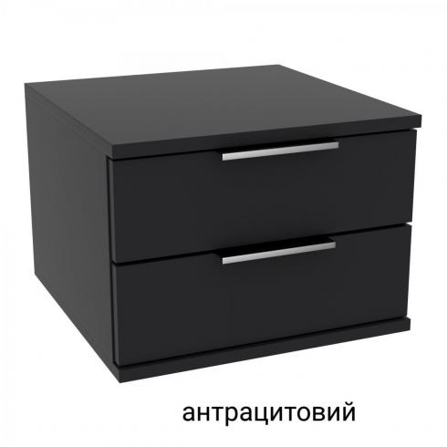 Тумба приліжкова KRISTAL антрацит