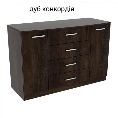 Комод Діана №3 ДСП (1200 х 450 х 800) дуб конкордія