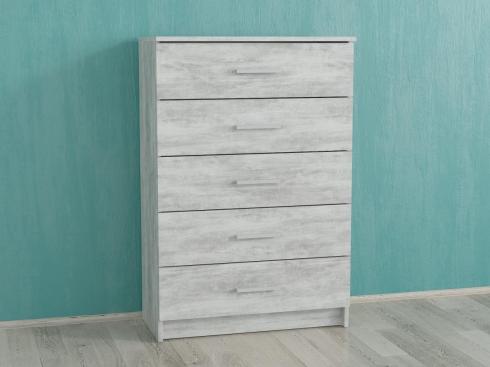 Комод на 5 шухляд А90 бетон