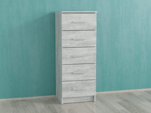 Комод на 5 шухляд А91 бетон