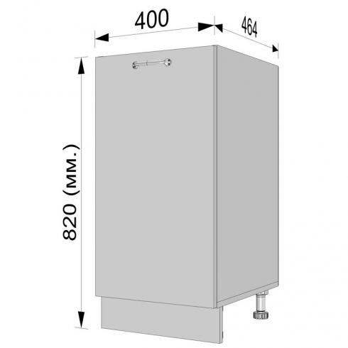 Тумба низ 400мм Н-2 (без стільниці) foto 3