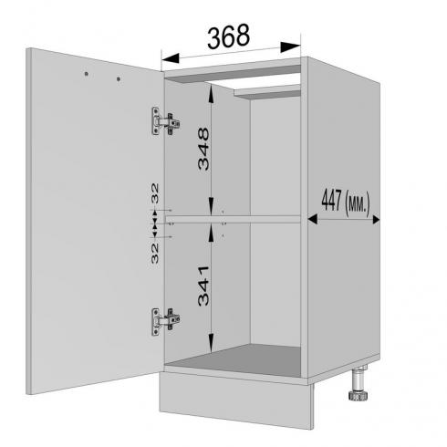 Тумба низ 400мм Н-2 (без стільниці) foto 4