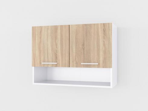 Шафа навісна з нішею 800мм К-3 Дуб Сонома+Білий