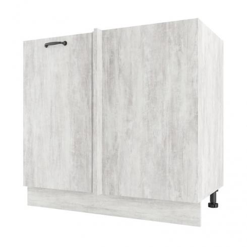 Тумба кутова низ Н-9 (без стільниці) Бетон