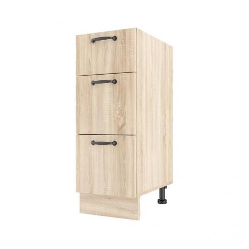 Тумба низ 300мм Н-3 (без стільниці) Дуб Сонома