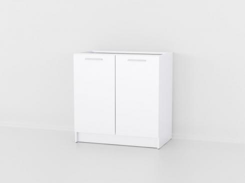 Тумба низ 800мм, мийка (без стільниці) К-5 Білий