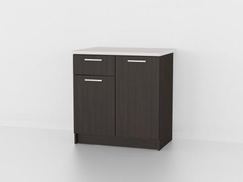 Тумба низ (комбі) 800мм, К-15 (без стільниці) Венге Темний
