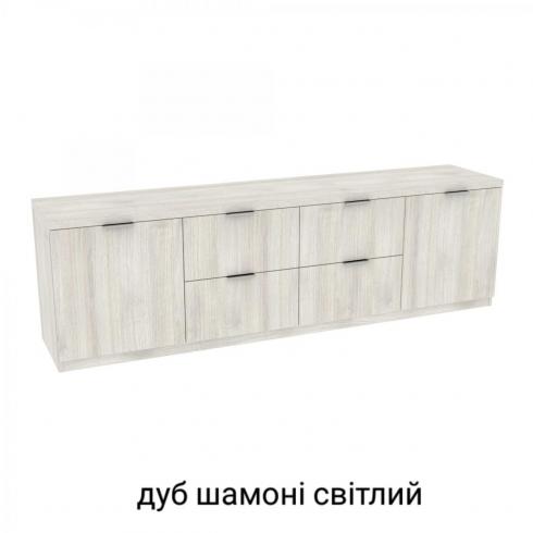 Тумба під телевізор TV6 Дуб Шамоні Світлий