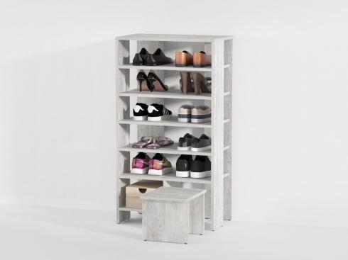 Стелаж під взуття А 79 бетон