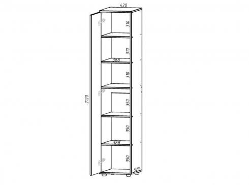 Пенал з полицями Hugo H-3 foto 2