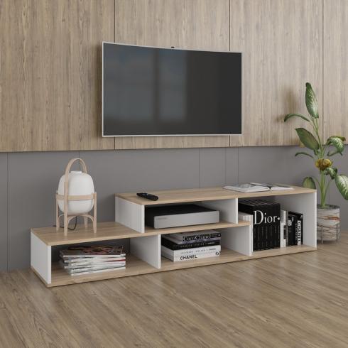 Тумба під ТВ А-177 дуб сонома+білий