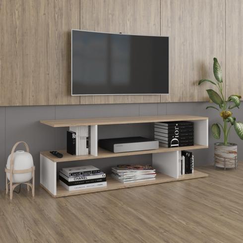 Тумба під ТВ А-178 Дуб Сонома+Білий