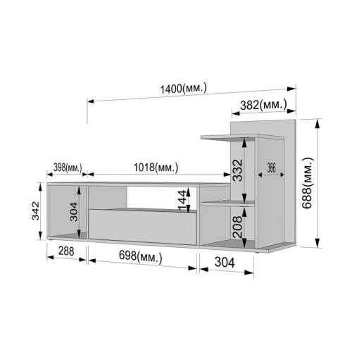 Тумба ТБ А-192 Бетон foto 3