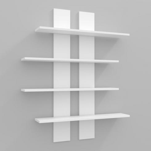 Полиця навісна ПН-6, Білий, 910/160/1100