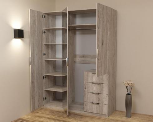 Шафа Крістал 2, Самоа Димчастий, 1500х520х2100 foto 2