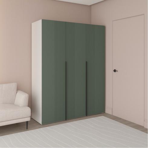 Шафа трьохдверна розпашна П-17 Кашемір+Камуфляж