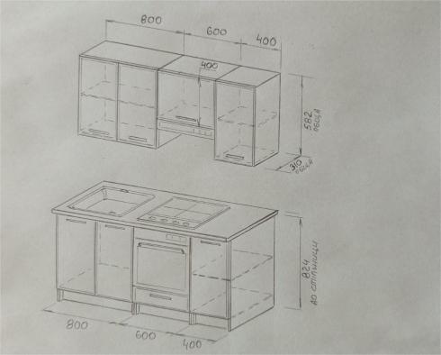 Кухня К-57 1,8м Білий+Асфальт foto 2