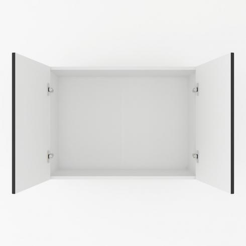 Шафа навісна 800мм, під сушку К-61 Білий+Чорний foto 2