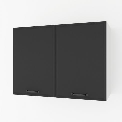 Шафа навісна 800мм, під сушку К-61 Білий+Чорний