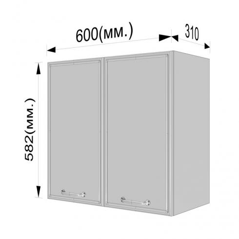 Шафа навісна 600мм К-60 Білий foto 3