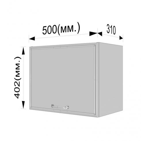Шафа навісна (витяжка) 500мм К-59 Чорний+Білий foto 3