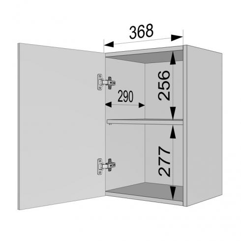 Шафа навісна 400мм К-51 Білий+Камуфляж foto 4