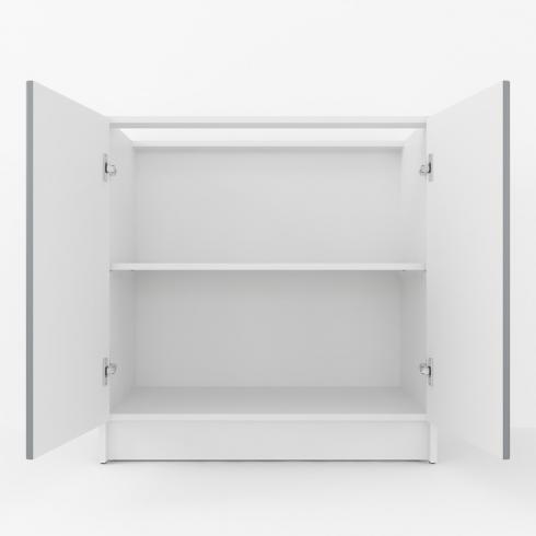 Тумба низ 800мм, К-66 (без стільниці) Білий+Асфальт foto 2