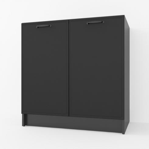 Тумба низ 800мм, К-66 (без стільниці) Чорний