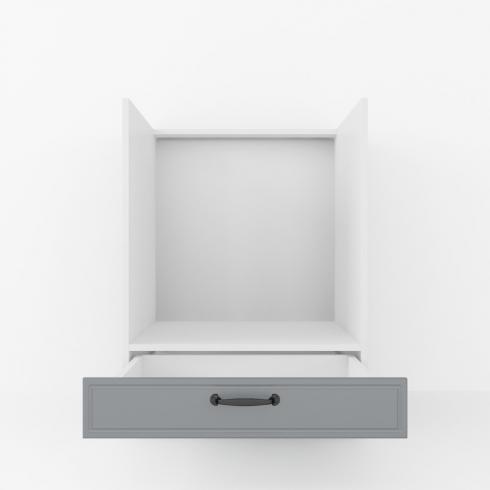 Тумба під духовку 600мм К-56 (без стільниці) Білий+Асфальт foto 2