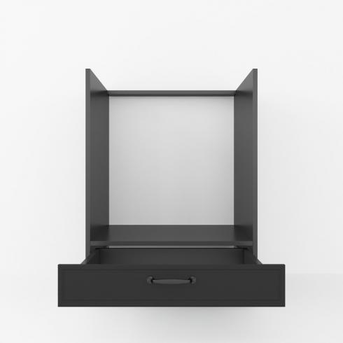 Тумба під духовку 600мм К-56 (без стільниці) Чорний foto 2