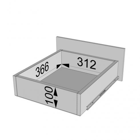 Тумба низ 400мм К-54 (без стільниці) Білий foto 5