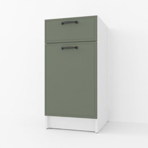 Тумба низ 400мм К-54 (без стільниці) Білий+Камуфляж