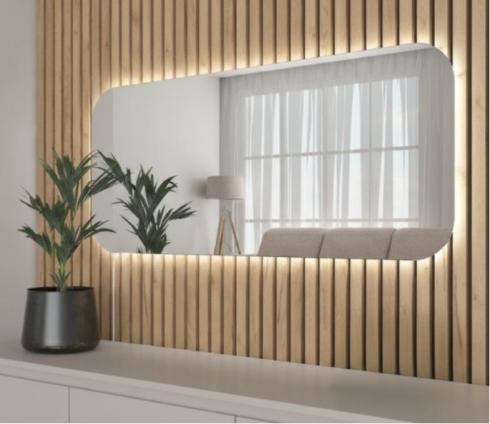 Прямокутне дзеркало з підсвіткою В-29, 111*50см